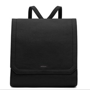 Matt & Nat Black Square Backpack